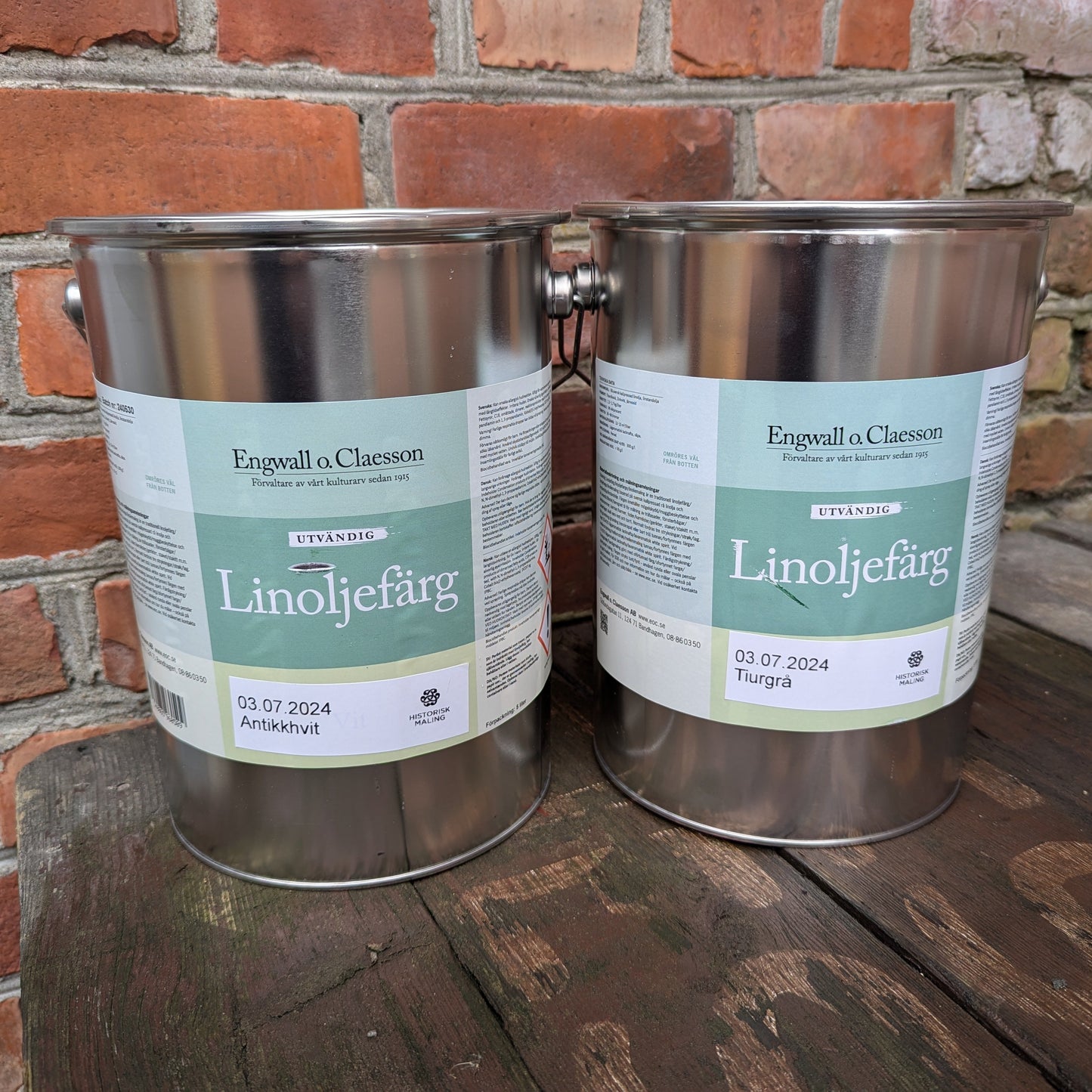 Linoljemaling utvendig - brekk etter NCS